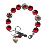 Mariana Bracelet Classy Lt Siam & Clear Austrian Crystals My Treasures Coll. - Image 3