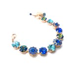 Bracelet By Mariana Woman Exquisite Night Helio, and Capri Blue Swarovski Crystals - Image 3