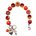 Mariana Bracelet Lustrous Hyacinth, Sun, & Coral Austrian Crystals My Treasures Coll. - Image 3