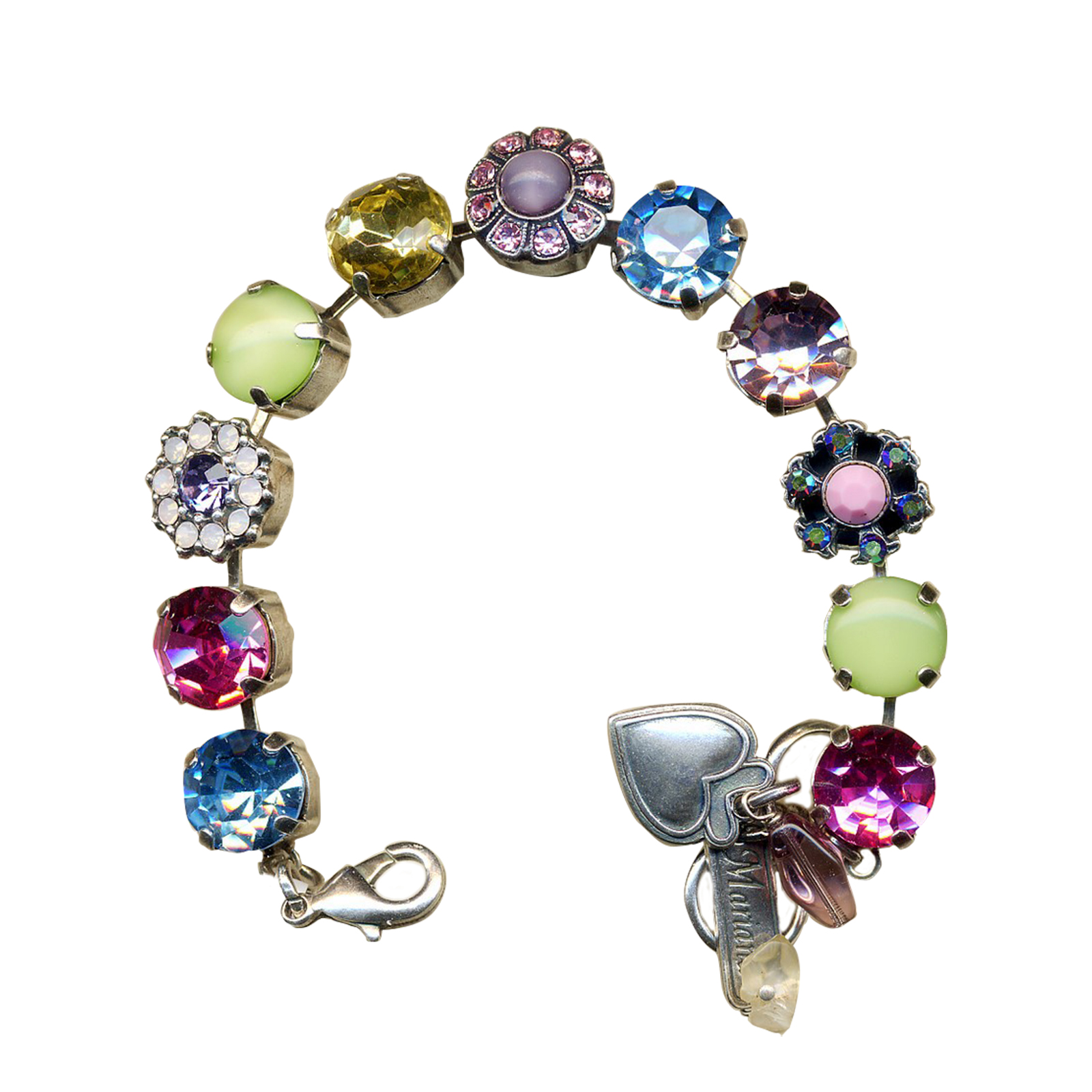 B-4174-27-SP(1) Mariana Bracelet Luscious Chrysolite Opal, Lavender, Pink Opal, Yellow, Sapphire & Rose Austrian Crystals Sun Sand Holiday Lights Coll. - Image 1