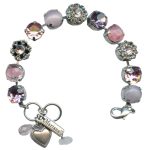 Mariana Bracelet Lovely Soft Pale Pink, Lavender Pink, & Cotton Candy Pink Austrian Crystals Pink Ice Gypsy Soul Coll. - Image 2