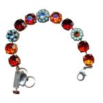 Mariana Bracelet Classy Siam, Turq, Lt Sapphire, & Hyacinth Austrian Crystals My Treasures Coll. - Image 3