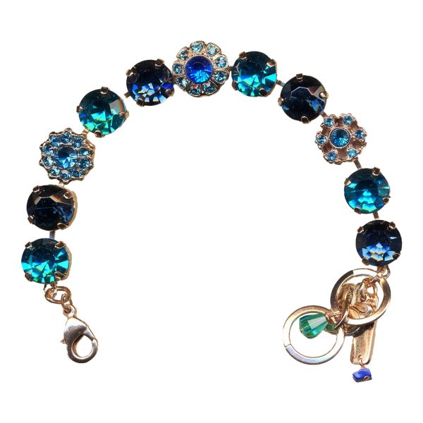 Bracelet By Mariana Woman Glamorous Indicolite and Teal Swarovski Crystals