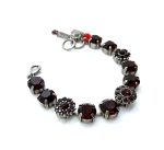 Mariana Bracelet Stunning Burgundy & Ruby Red Austrian Crystals My Treasures Coll. - Image 2
