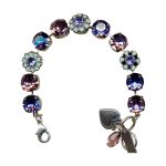 Mariana Bracelet Exude Elegance Tanzanite, Vintage Rose & Pacific Opal Austrian Crystals MyTreasures Coll. - Image 2