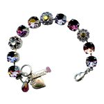 Mariana Bracelet Luxurious Tanzanite, Amethyst & Aurum Austrian Crystals My Treasures Coll.