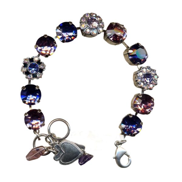 Mariana Bracelet Sophisticated Purple, Tanzanite, & Vintage Rose Austrian Crystals My Treasures Coll.