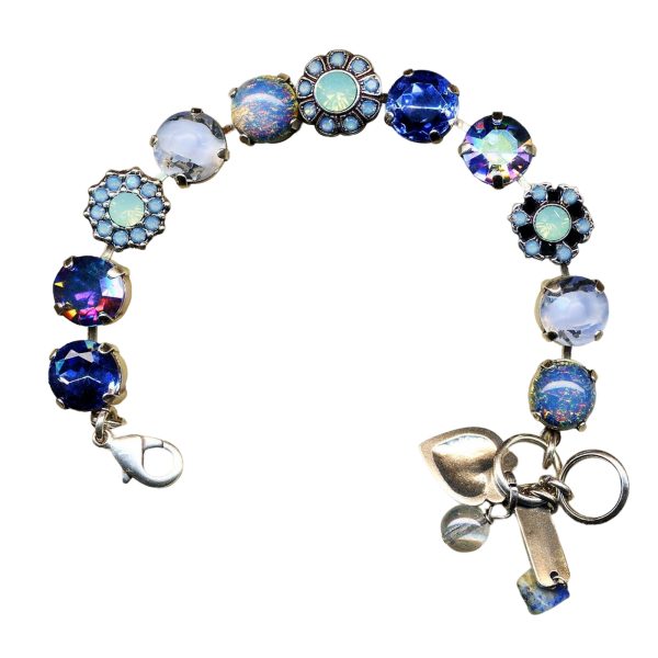 Bracelet By Mariana Woman Stunning Sapphire and Pacific Opal Swarovski Crystals