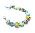 Mariana Bracelet Fashionable Blue Zircon, Golden Shadow, & Yellow Opal Austrian Crystals My Treasures Coll. - Image 2
