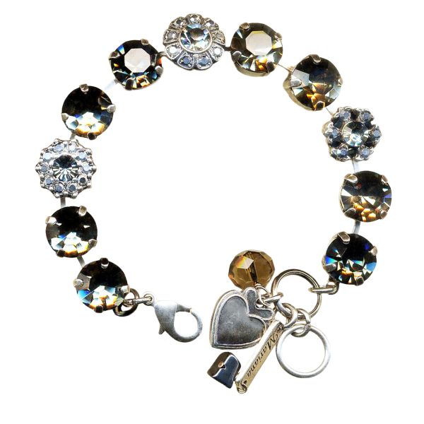 Mariana Bracelet Soulful Black Diamond, Jet, Clear & Jet Hematite Austrian Crystals Inspiration Coll.