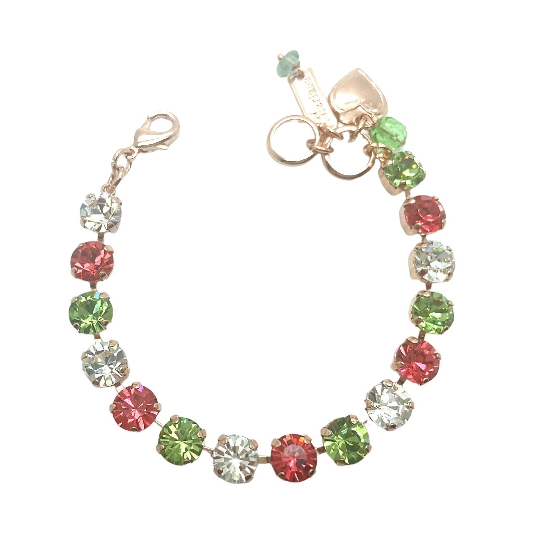 B-4252-022-RG Mariana Bracelet Adorable Chrysolite, Rose, & Clear Austrian Crystals My Treasures Coll. - Image 1