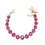 Bracelet By Mariana My Treasures Coll. Adorable Rose Swarovski Crystals