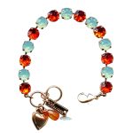 Mariana Bracelet Precious Hyacinth & Pacific Opal Austrian Crystals My Treasures Coll. - Image 2