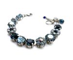 Bracelet By Mariana Woman Adorable Montana Blue and Opal Swarovski Crystals - Image 3