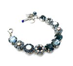 Bracelet By Mariana Woman Adorable Montana Blue and Opal Swarovski Crystals - Image 2