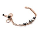 Bracelet By Mariana Woman Shimmering Hematite and Jet Swarovski Crystals - Image 2
