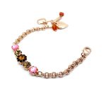 Bracelet By Mariana Woman Floral Jet and Colorado Topaz Swarovski Crystals - Image 2
