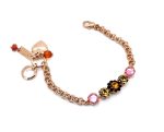 Bracelet By Mariana Woman Floral Jet and Colorado Topaz Swarovski Crystals - Image 3