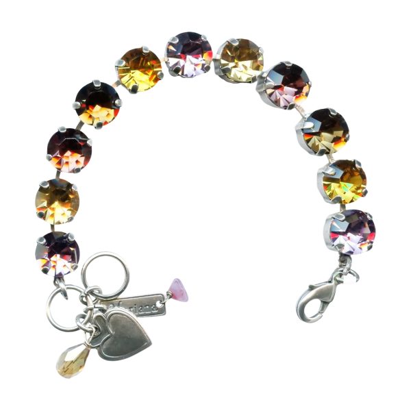 Mariana Bracelet Alluring Champagne, Ant. Pink, & Topaz Austrian Crystals Dream Inspiration Coll.