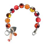 Mariana Bracelet Beautiful Shades of Orange Austrian Crystals Saffron Silk Road Coll.