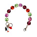 Mariana Bracelet Stunning Peridot, Rose, Fuchsia, & Hyacinth Austrian Crystals Romancing In Rio Summer 2022 Coll.