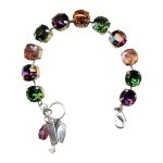 Bracelet By Mariana Timeless Purple, Green and Marbled Stone Swarovski Crystals - Image 2