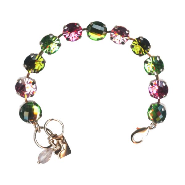 Mariana Bracelet Charming Peridot, Lt Rose, & Olivine Austrian Crystals Tutti Frutti The Sweet Life Coll.