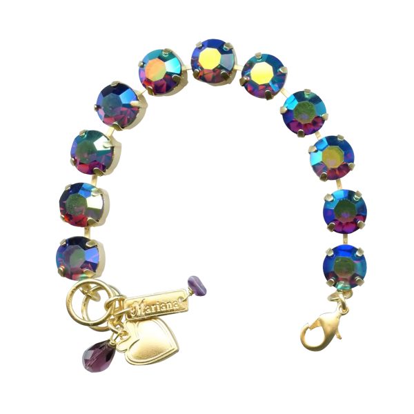 Mariana Bracelet Shimmering Amethyst AB Austrian Crystals My Treasures Coll.