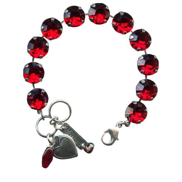 Bracelet By Mariana Woman Luxurious Siam Swarovski Crystals