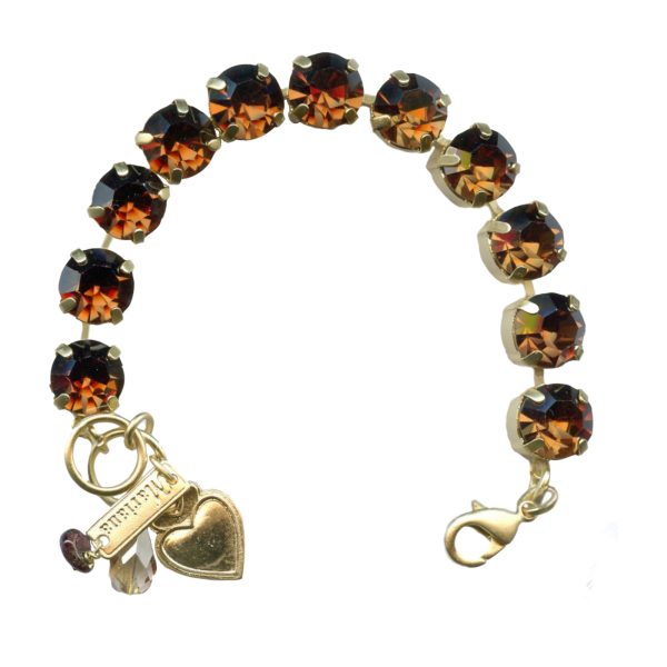 Mariana Bracelet Sophisticated Smoked Topaz Austrian Crystals My Treasures Coll.