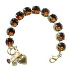 Mariana Bracelet Sophisticated Smoked Topaz Austrian Crystals My Treasures Coll. - Image 2