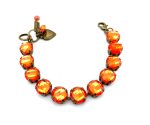Bracelet By Mariana My Treasures Coll. Beautiful Hyacinth Swarovski Crystals - Image 3