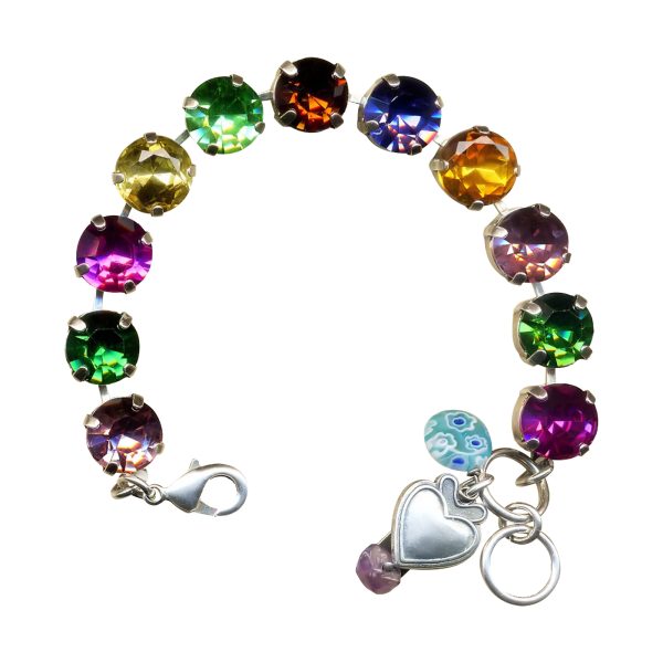 Mariana Bracelet Gorgeous Multi-Colored Austrian Crystals My Treasures Coll.