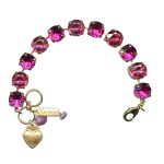 Mariana Bracelet Adorable Rose & Fuchsia Austrian Crystals My Treasures Coll.