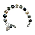 Mariana Bracelet Fabulous Black Diamond, Jet, & Honey Amber Austrian Crystals Crown Jewels Dancing the Night Away Coll.