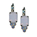 Mariana Earrings Lovely Rose Opal & AB Austrian Crystals Snowflake Winter Wonderland Coll. - Image 2