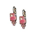 Mariana Earrings Lovely Rose Delite & Lt Rose Austrian Crystals Love Joy Of Life Coll. - Image 2