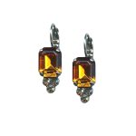 Mariana Earrings Beautiful Topaz & Starlight Austrian Crystals Macaroon The Sweet Life Coll. - Image 2