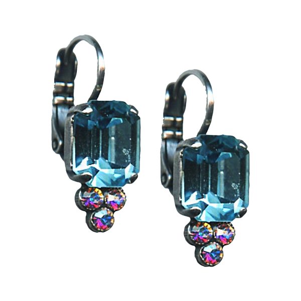 Mariana Earrings Gorgeous Aquamarine & AB Austrian Crystals My Treasures Coll.