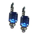 Mariana Earrings Fab Sapphire & Clear Austrian Crystals My Treasures Coll.