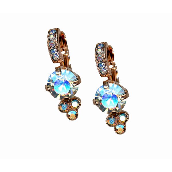Earrings By Mariana Woman Glitzy Moonlight and Sapphire Swarovski Crystals