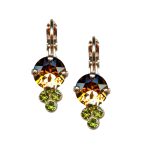 Mariana Earrings Sassy Topaz & Olivine Austrian Crystals My Treasures Coll.