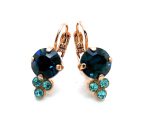 Earrings By Mariana Woman Gorgeous Montana Blue and Teal Swarovski Crystals - Image 2