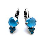 Mariana Earrings Azure Blue Opal & Caribbean Blue Opal Austrian Crystals My Treasures Coll. - Image 2
