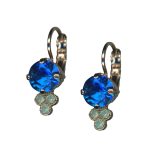 Mariana Earrings Exude Elegance Capri Blue & Pacific Opal Austrian Crystals Serenity Joy Of Life Coll. - Image 3