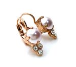 Earrings By Mariana Woman Luxurious Powder Rose Pearl Swarovski Crystals - Image 2