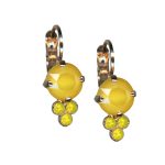 Mariana Earrings Simply Elegant Yellow Opal Austrian Crystals My Treasures Coll.