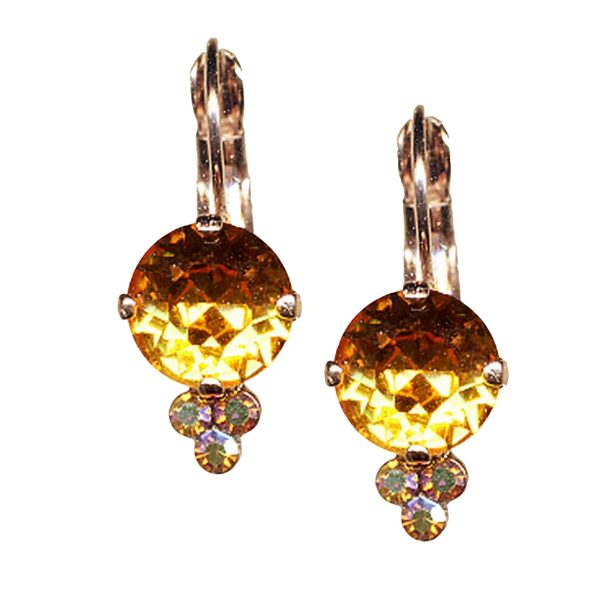 Earrings By Mariana My Treasures Coll. Adorable Topaz Swarovski Crystals