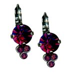 Mariana Earrings Alluring Dark Purple Austrian Crystals Desire Nirvana Coll. - Image 3