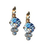 Mariana Earrings Glitzy Light Sapphire Austrian Crystals My Treasures Coll.